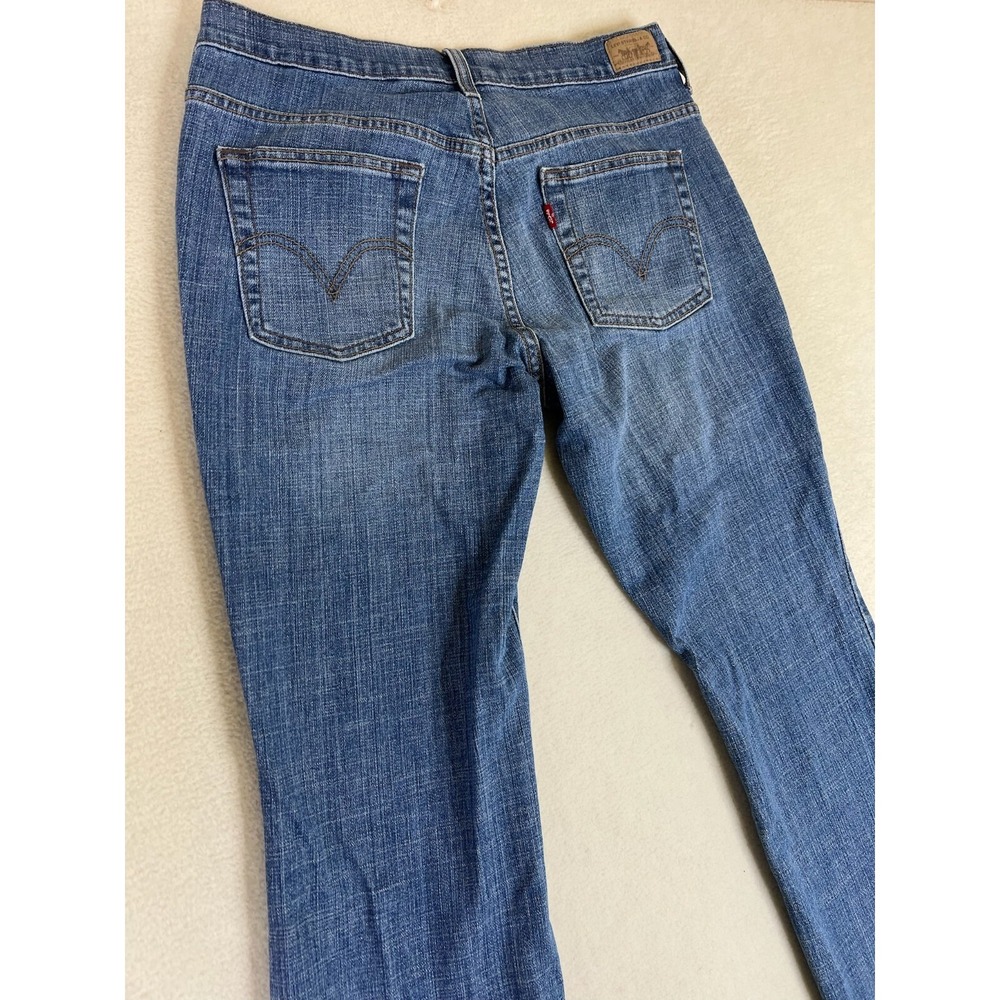 Levi's 515 Bootcut Jeans Women's 8 Short 30x30 Blue Denim Flaured Casual Y2K - Picture 4 of 16